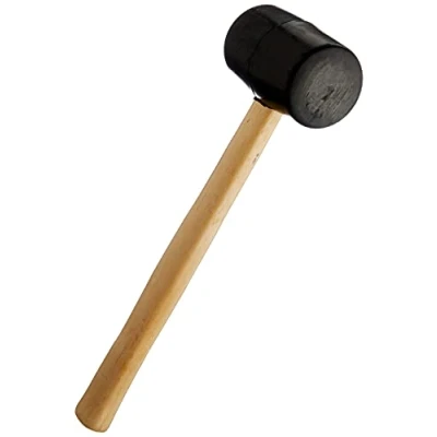 Image de Draper Tools propose le maillet en caoutchouc 51095 avec manche bois dur, 400g