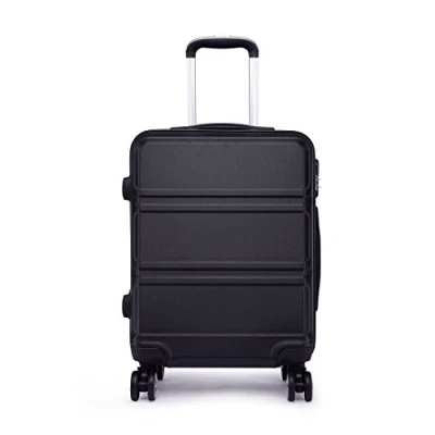 Image de Kono Valise à la Mode Moyen de 24 Pouces Rigide ABS 4 valises trolley Voyage (24&quot; Noir)