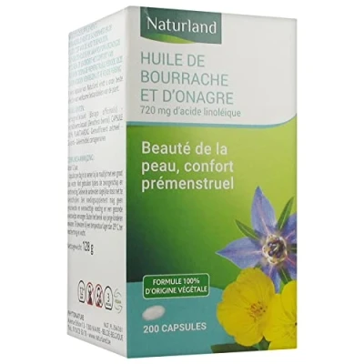 Image de Naturland Huile de Bourrache et d&#039;Onagre