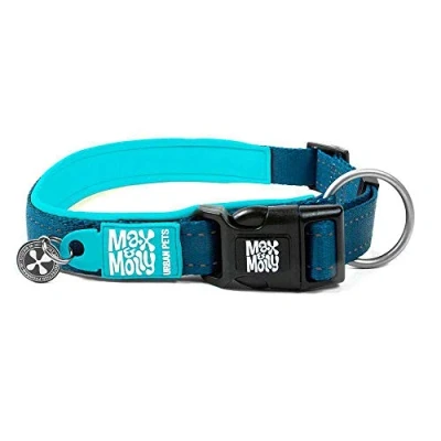Image de Max &amp; Molly Matrix Sport Smart ID Collier pour Chien de rembourré en néoprène Ultra Confortable avec Coutures extérieures réfléchissantes et étiquette d&#039;identification Intelligente