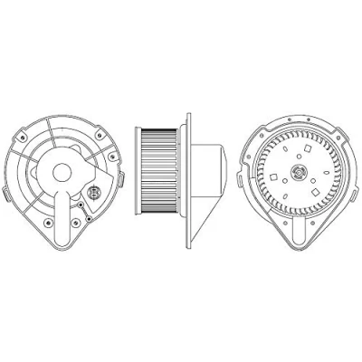 Image de MAHLE ORIGINAL AB 172 000S Pulseur d&#039;Air pour véhicules avec système de climatisation direction à droite/à gauche VOLKSWAGEN: GOLF 2