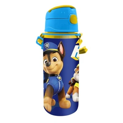 Image de Kids Licensing Gourde en aluminium avec poignée et fermeture à clic, sans BPA toxines, 600 ml, motifs pour enfants