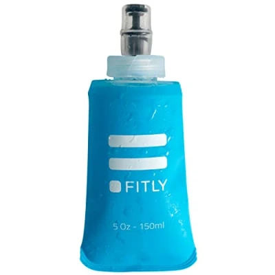 Image de FITLY Gourde souple pour Sac D&#039;hydratation De Course Idéal Le Running, Vélo, Randonnée Bouteille D&#039;eau Pliable Utilisation en Extérieur Flasque l&#039;hydratation
