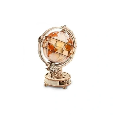 Image de Puzzle 3D Globe lumineux en bois ROKR de ROBOTIME 147 pièces Pour enfants à partir 14 ans