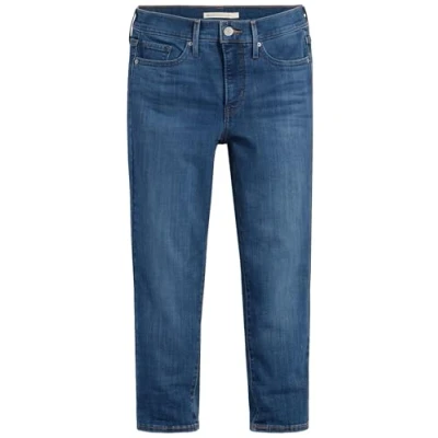 Image de Levi&#039;s Shaping Capri Short en jean Lapis level, Femme, Taille: 26, level
