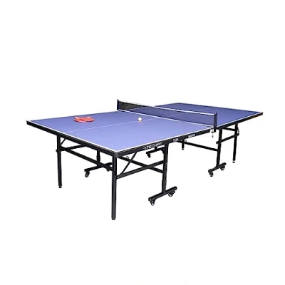 Image de TechFit Tavolo da Ping Pong per Interni Dimensioni tornei, Robusto Pannello in Resina melaminica 4mm con Strato Protettivo AntiGraffio,Pieghevole