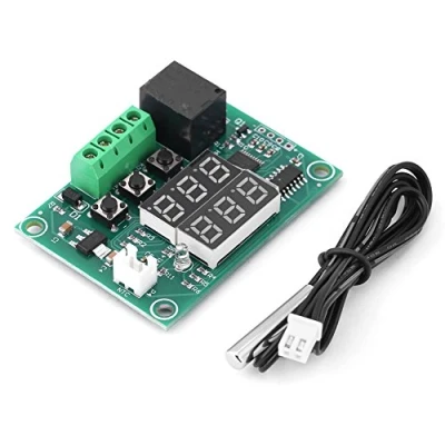 Image de Module de Thermostat Numérique Micro DC 12V 50 ℃ à + 110 Carte Contrôleur Température Sonde Capteur Imperméable l&#039;Eau Relais 10A Double Affichage LED