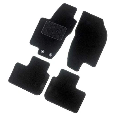 Image de AutoStyle TM MA542 Ensemble de tapis sol Textile avant et arrière 4 noir