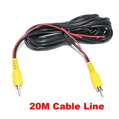 Image de Auto Wayfeng WF® 20 mètres Câble vidéo RCA pour Le Parking Vue arrière Caméra de recul Connecter Moniteur Voiture déclenchement DVD 20M