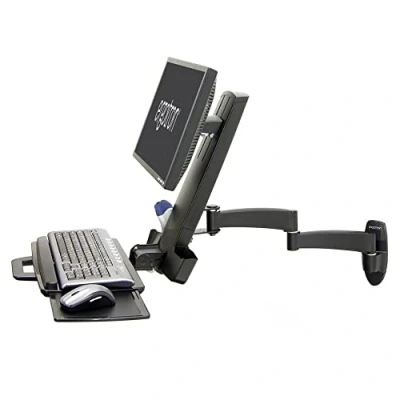 Image de ERGOTRON Bras support d&#039;écran 45 230 200 Pour écran plat Noir 61 cm 10,43 kg Max 75 x 75, 100 VESA Standard