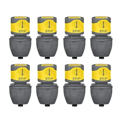 Image de Jardibric Lots de 8 Raccord D&#039;arrosage (Raccord Rapide Universel Stop)