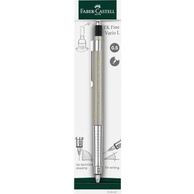 Image de Faber Castell 135540 Porte mines TK Fine Vario L 0.5 mm, Champagne Gold, Mine avec mécanisme souple/rigide