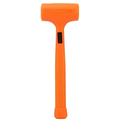 Image de Poignée maillet en caoutchouc, marteau caoutchouc non élastique PVC pratique, outil d&#039;installation de à coup mort(1LB)