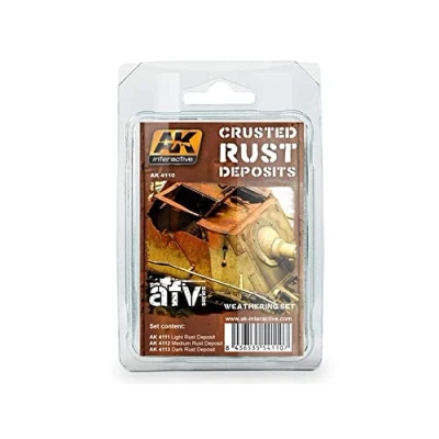 Image de AK Weathering SET AK4110 CRUSTED RUST DEPOSITS (3x35ml)