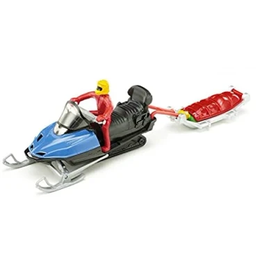 Image de siku 1684 Blister 1684Snow Mobile with Rescue Sledge, Multicoloured