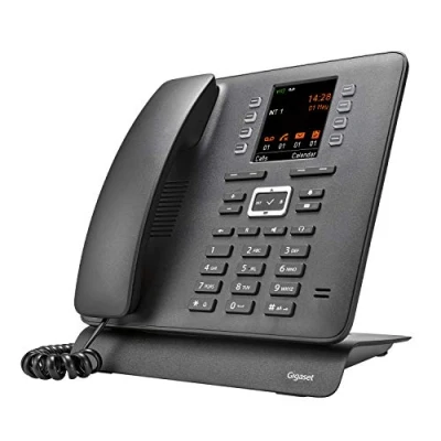 Image de Gigaset T480HX téléphone sans fil pour connexion à la base DEC grand écran couleur échange de données via Bluetooth et Micro USB répertoire téléphonique extra large profils audio réglables, noir