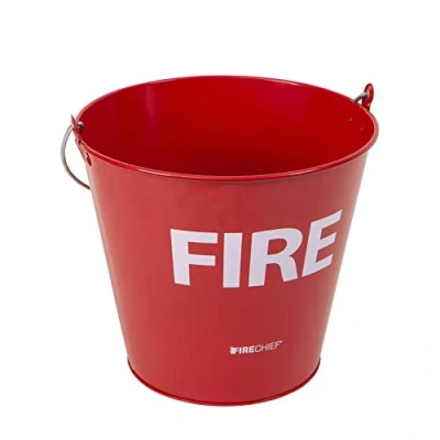 Image de Firechief MFB1 Seau à feu en métal Rouge