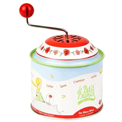 Image de Lena Boîte à Musique Petit Prince, 10,5 x 7,5 cm, en métal, avec mélodie Claire de Lune, Orgue Rotatif pour Enfants partir 18 Mois, 52769, Multicolore, 10 cm