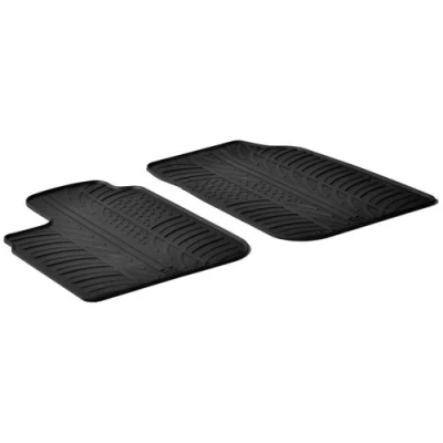 Image de Gledring 0172 Ensemble de tapis sol Caoutchouc avant 2 noir 750mm 550mm DACIA: LOGAN