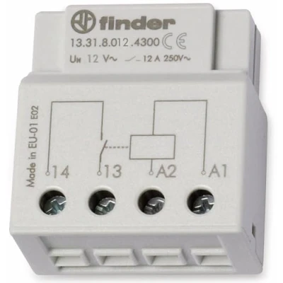 Image de Relais de commutation pour encastrement Finder 13.31.8.012.4300 1 NO (T) 12 V/AC A pc(s)