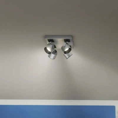 Image de LEDVANCE Spot pour plafond LED Jupiter, 3.000 K, à 4 lampes, carré