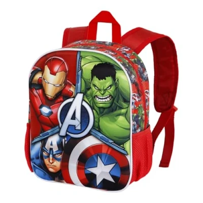 Image de Karactermania Heroes 3D Small Sac à dos Avengers multicoloured pour enfants, Taille: One Size, multi coloured