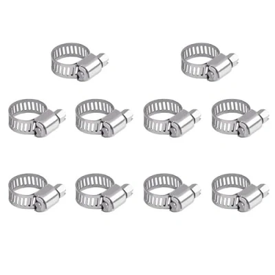 Image de Taolele Lot de 10 colliers serrage réglables en acier inoxydable 304 à 16 mm
