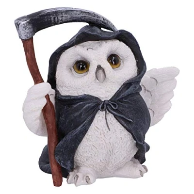 Image de Nemesis Now Flight Grim Faucheuse Chouette Familiar Blanche 12,5 cm