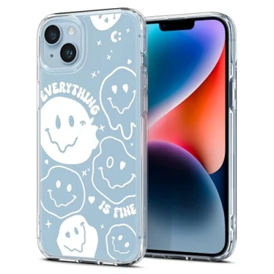 Image de Spigen x Cyrill Ultra Hybrid Coque Compatible avec iPhone 14 (2022) Everything is Fine