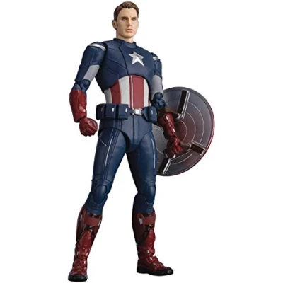 Image de Bandai Avengers: Endgame Captain America ? Cap VS. Edition, BandaiTamashii Nations S.H.Figuarts BAS59523 Taille Unique Multicolore