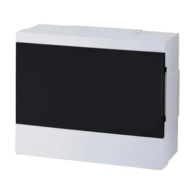 Image de Lion Electric Boîte de distribution en saillie 12 modules 1 rangée Blanc Sans halogène IP40 Installation pour pièces humides, cave, garage et tous les espaces intérieurs