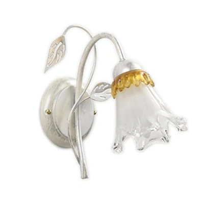 Image de ONLI click your light 4998/AP Applique, Métal, Argent, 1 luce