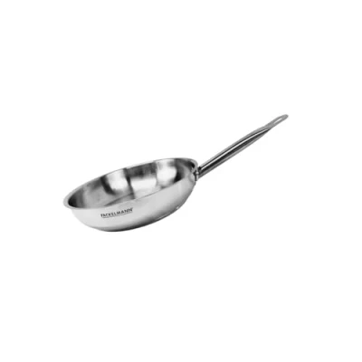 Image de Fackelmann 686930 Poêle 20 cm en inox, de cuisson, tous feux, induction, sans PFAS, Manche riveté, Acier inoxydable 18/8, Gris, x 4,5
