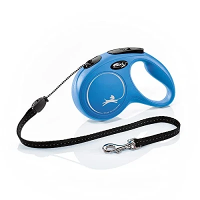 Image de Flexi Laisse pour Chien New Classic Corde Bleu