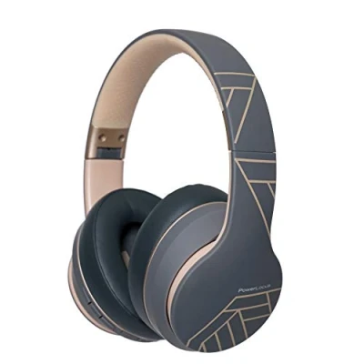 Image de PowerLocus Casque Bluetooth sans Fil, P6 Audio Hi FI Stéréo avec 40Heures, Fil et Filaire Micro Intégré, Assistant Vocal intégré pour iPhone,Samsung,iPad,Tablette,PC
