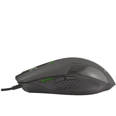 Image de TITANUM TM106 Souris USB Optique 2000 DPI Ambidextre Noir (Ambidextre, Optique, USB, DPI, Noir)