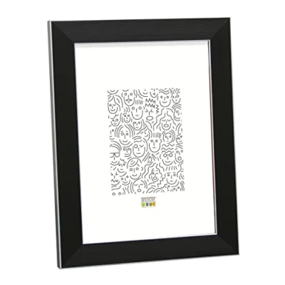 Image de Deknudt Frames S41VK2 Cadre Photo Résine Fin Noir 15 x 20 cm