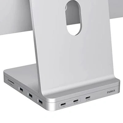 Image de Inateck 8 en 1 iMac Station Accueil Compatible avec 24 Pouces 2021/2023, USB 3.2, Hub Aluminium Boîtier SSD NVMe