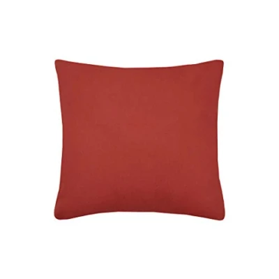 Image de Stof Coussin Taille 40x40 cm 100% Coton Couleur Terracotta Modèle Duo Épaisseur Idéale Confortable et Élégant Agréable au Toucher