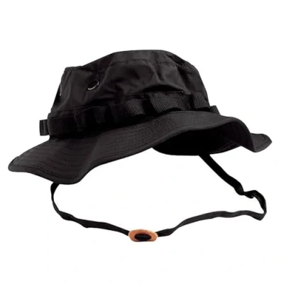 Image de Boonie Hat, noir commando Miltec,Noir,61cm (X Large)