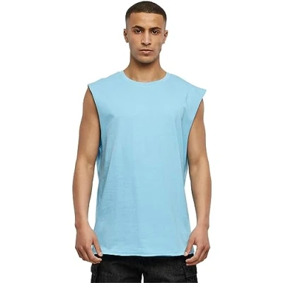 Image de Urban Classics OPEN EDGE Sleeveless Débardeur, Homme, Taille: Large, Balticblue
