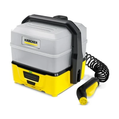 Image de Kärcher Nettoyeur à Pression Mobile OC 3 Plus, Basse Douce, Batterie Lithium Ion, Débit : 2 L/h, Poids 2,3 kg, Réservoir d&#039;Eau 7 L, Tuyau d&#039;Aspiration Spiralé 2,8 m, Buse Jet Plat