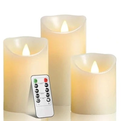 Image de lampe à thé LED, 100 bougies LED cr2032 piles sans flamme, mariage de Noël ou autre occasion largement utilisée (Ivoire)