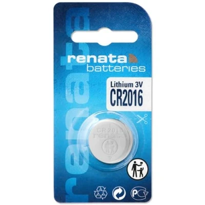 Image de Renata CR2016 3V Lithium pièce cellule montre batterie DL2016, Rec. p. 2016, BR 2016 (5 x CR 2016)