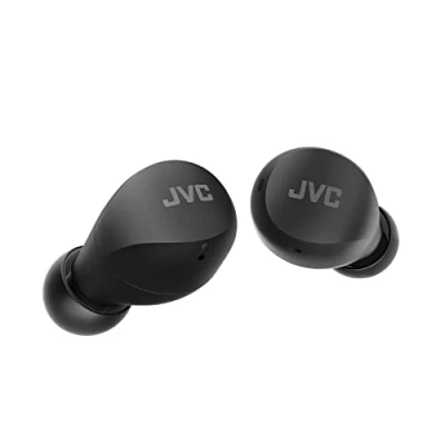 Image de JVC Ecouteurs sans Fil Gumy Mini, Petit, Léger, 3 Modes Sonores, Résistance à l&#039;eau (IPX4), Longue durée d&#039;autonomie (jusqu&#039;à 23 Heures), Bluetooth 5.1, HA Z66T B (Noir), E