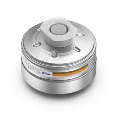 Image de Dräger X plore Rd40 Filtre combiné A2 P3 R D Nucléaire pour gaz, vapeurs, particules &amp; iode radioactif 1 pc. de rechange masque protection