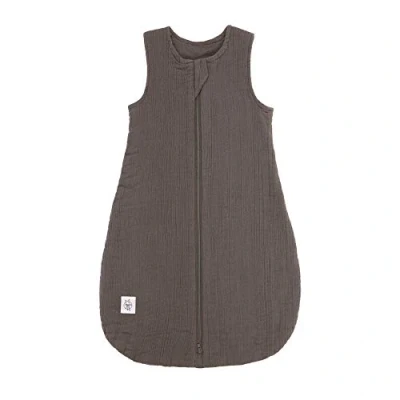 Image de LÄSSIG Sac de couchage été/printemps pour bébé sans manches Mousseline GOTS unisexe, taille 74/80 7 12 mois, anthracite