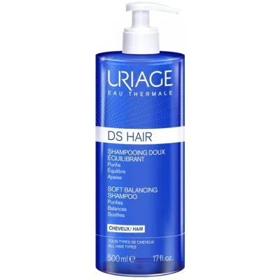 Image de Uriage Shampoing D.S. cheveux doux équilibrant 500 ml Pour tous types de