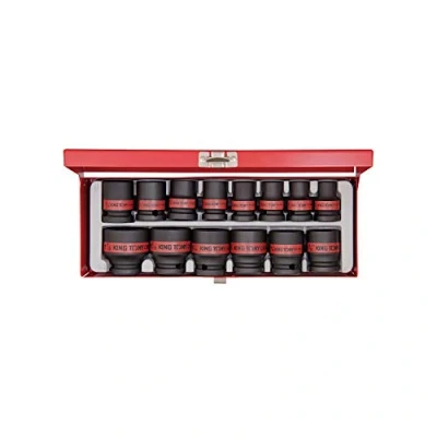 Image de KING TONY 4414SP Coffret de Douilles à Choc Pouces, Set 14, 1/2&quot;