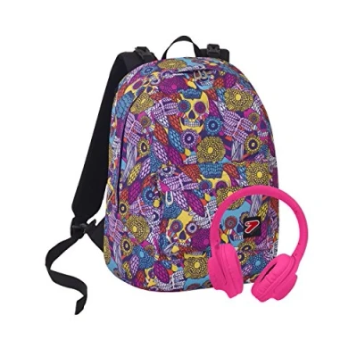 Image de Seven Sac à dos The Double Skull, toile, fuchsia